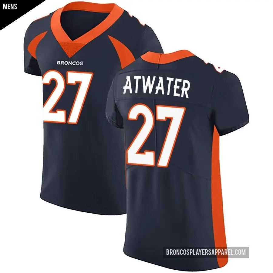 Men's Denver Broncos ＃27 Steve Atwater Navy Elite Alternate Vapor Untouchable Jersey