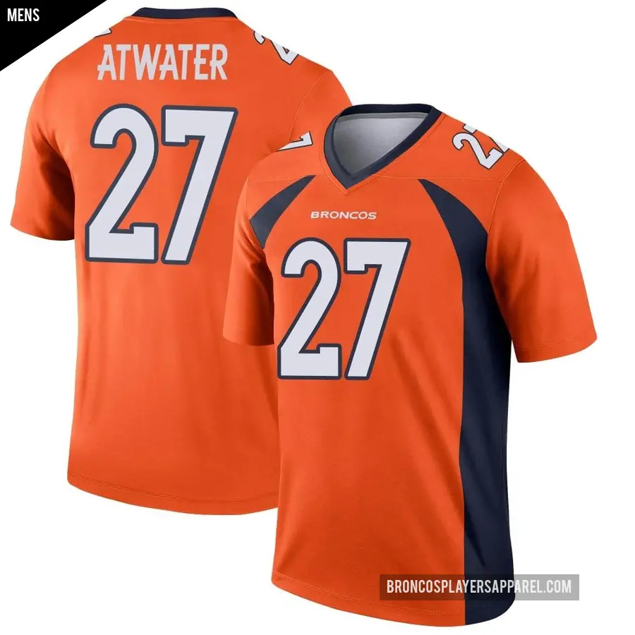 Men's Denver Broncos ＃27 Steve Atwater Orange Legend Jersey