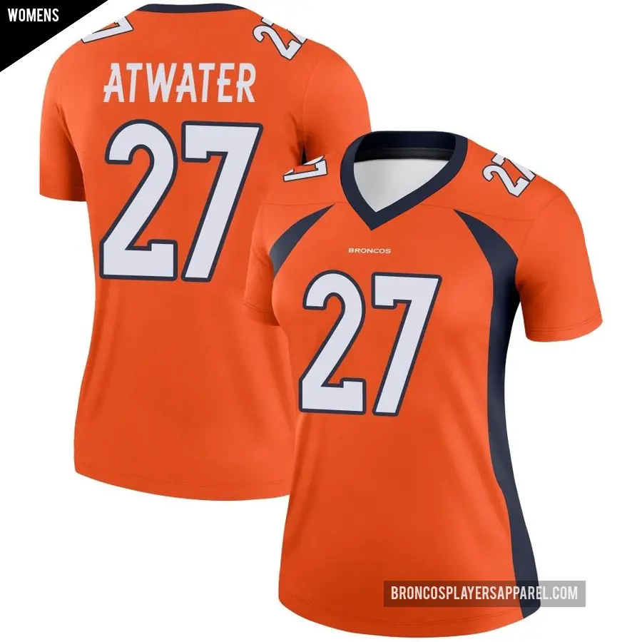 Women's Denver Broncos ＃27 Steve Atwater Orange Legend Jersey