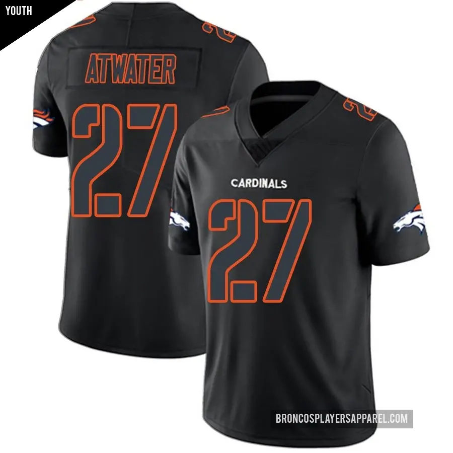 Youth Denver Broncos ＃27 Steve Atwater Black Impact Limited Jersey